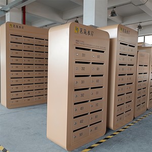 Nhà sản xuất Trung Quốc-thương mại-hộp thư đứng miễn phí bưu kiện thả Mỹ cụm điêu khắc hộp thư với nhà số - Product Image 6