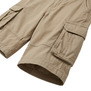TOPSHOW Summer Men's Loose Cargo Shorts Silk Screen Print logos Sports Pants Outdoor Casual Solid Men's Cargo Shorts - Product Image 5