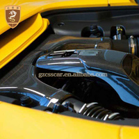 Boîtier d'admission d'air en fibre de carbone sèche pour Ferrari 488, pièce auto pour port d'admission d'air