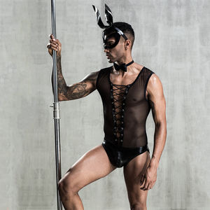 Nuova moda uomo adulto coniglietto <span class=keywords><strong>Costume</strong></span> Cosplay uomo biancheria intima Sexy per gli uomini <span class=keywords><strong>di</strong></span> <span class=keywords><strong>carnevale</strong></span> - Product Image 4