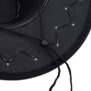 Sombrero Fedora Unisex de Alta Calidad, Color Sólido, Estilo Jazz, Ala Ancha, Diseño Liso, Personalizable, Casual, Elegante, de Poliéster y Algodón, para Primavera - Product Image 6