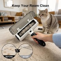 Rouleau Électrostatique Réutilisable Auto-Nettoyant pour Poils d'Animaux, Outil de Toilettage en TPR pour Chiens et Chats, Personnalisable en Gros OEM