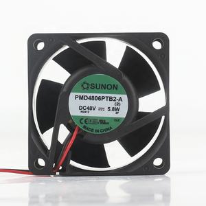 Original Sunon 5V 12V 24V DC 48V 5.8W AC EC 6025 60x60x25mm 6CM Servidor Estação de Comunicação 2 fios PMD4806PTB2-A(2) Ventilador de refrigeração - Product Image 1