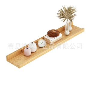 Nordic Style Minimalist Wall Mounted Solid Wood <b>Shelf</b> 3 Layers Rectangle For Living Room <b>Bedroom</b> Bathroom Storage Rack - Product Image 4