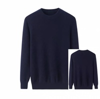 Pull en cachemire 100% de Mongolie intérieure, col rond, tricot léger, tricoté en maille gaufrée, pull en cachemire 100% pour homme