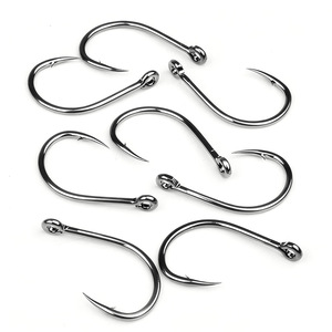 Hameçon en acier à haute teneur en carbone WEIHE 3/0 # -11/0 #   Hameçons de pêche en mer pour la basse et le mandarin, hameçons pour esturgeons, hameçons simples et aiguisés - Product Image 6