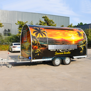 Remolque de Comida Comercial Chammp 2026 Tropical Sunset, Puesto de Comida Móvil Personalizado con Ventana de Servicio - Product Image 3