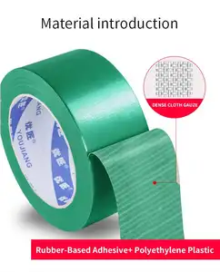 Youjiang Chất lượng cao OEM Vàng Nhà cung cấp vải màu xanh lá cây masking tape vải vàng Duct Tape