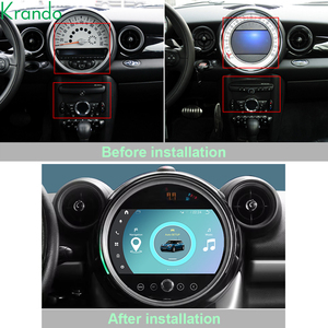 Unidad principal <span class=keywords><strong>Android</strong></span> de 9 pulgadas para BMW <span class=keywords><strong>Mini</strong></span> Cooper R55 R56 R60 <span class=keywords><strong>Clubman</strong></span> 2007-2014 Radio de coche navegación autoestéreo CarPlay 4G tarjeta GPS - Product Image 2