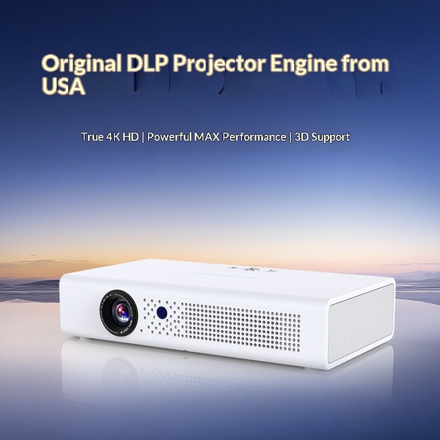 Mini Smart Portable Projector with Built-in Battery, 1080P HD for Hotel Business Home Theater, Hot Selling Product
