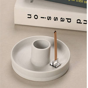 Morandi portavelas de cerámica multiusos a juego de colores creativos circulares, bandeja de almacenamiento, decoración de <span class=keywords><strong>hotel</strong></span>, casa de familia, iglesia, cerem - Product Image 6