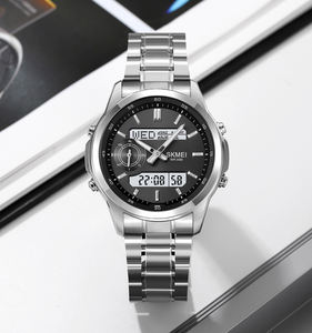 新着Skmei2284メンズスポーツデジタルクォーツ時計防水<span class=keywords><strong>3ATM</strong></span>ゴールドシルバーブラック腕時計 - Product Image 3