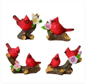 Figura de Pájaro de Resina de Cardenales Americanos, Miniatura, de Dibujos Animados, Realista, con Rama, 3D, Bolsa Sorpresa Misteriosa de la Suerte, Juguete para Niños, Venta al Por Mayor - Product Image 1
