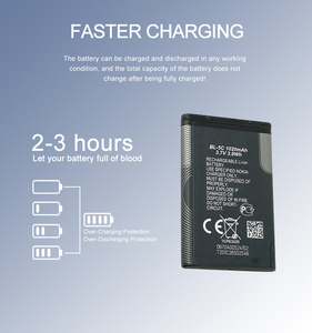 Bateria para celular celular 1200mAh 1020mAh Baixo Preço 523450 Bateria de celular Li-ion Bateria para <span class=keywords><strong>Nokia</strong></span> BL-5C - Product Image 4