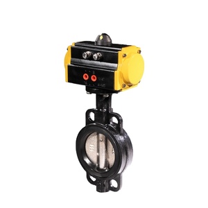 Vanne papillon pneumatique COVNA à ressort de rappel, style Wafer, avec joint EPDM, actionnée par l'air, garantie 90 jours - Product Image 1