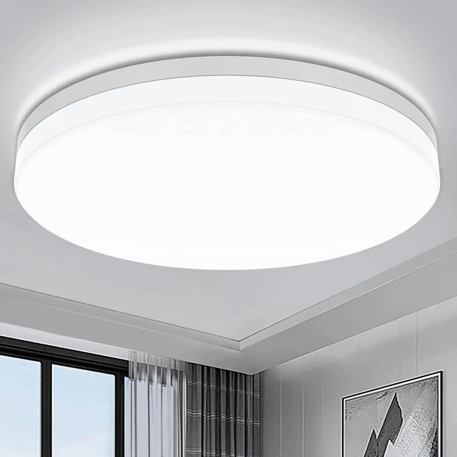 Ultra-dünne runde LED Deckenleuchte Schlafzimmerlicht neutrales weißes kühles weißes warmes weißes 48 W 36 W 24 W 18 W LED Deckenlicht