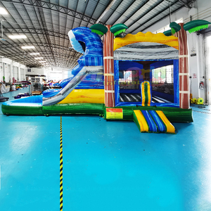 Château gonflable commercial pour enfants en plein air, combo de saut, toboggan, trampoline, château gonflable, trampoline gonflable - Product Image 5