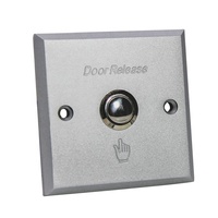 Bouton de sortie de porte en alliage d'aluminium 86 mm, acier inoxydable, NO NC, pour verre, bois, métal, contrôle d'accès incendie, bureau, OEM, CE, RoHS