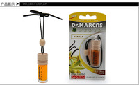 Diffuseur de parfum liquide en verre émaillé en bois pour voiture, accessoire de voiture, désodorisant suspendu pour voiture, bouteille parfumée au citron