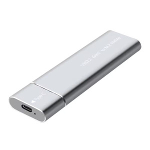 Protokol Ganda SATA NVMe HDD kandang aluminium Aloi USB 3.0 & tipe C M.<span class=keywords><strong>2</strong></span> SSD casing 2TB kapasitas eksternal NVMe HDD kotak - Product Image 3