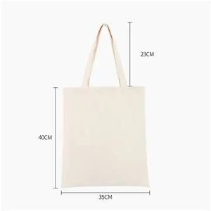 Dames Goedkope Mode Katoen Canvas Tas Handtas Op Maat Bedrukt Logo Sublimatie Lege Draagtas Voor Promoties - Product Image 3