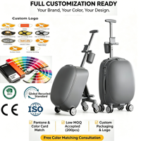 Valise de voyage rigide personnalisable pour enfants, avec roues durables, très populaire, idéale pour poussette, vente en gros