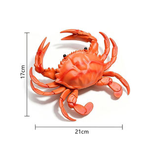 ของเล่นบีบเสียงร้องรูปปูและกุ้งมังกร ของเล่นสัตว์ทะเลเหมือนจริง ทำจากยาง มีเสียงบี๊บ ฝึกทักษะการเคลื่อนไหว ของขวัญสำหรับเด็กและผู้ปกครอง - Product Image 3