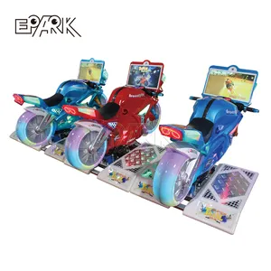Super máquina de jogo de arcade de corrida de motocicleta para crianças, passeio em motocicleta, WiFi, 4-jogos online