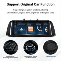 Untuk Seri MW 5 F10 Layar Sentuh 10.25" GPS Terintegrasi Navigasi Android Auto CarPlay Radio FM Kamera Mundur-Portabel