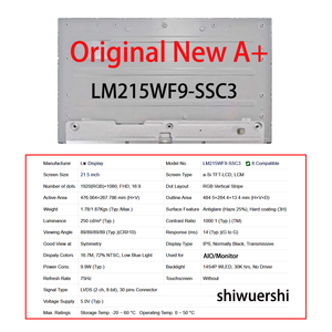 شاشة LCD مقاس 21.5 بوصة بالجملة طراز LM215WF9 SSD1 SSC3 SSB3 SSB1 SSA3 SSA2 SLB1 SLA2 SLA1 بديلة للوحة عرض شاشة AIO - Product Image 4