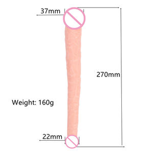 Лучший продавец Женский мастурбатор искусственный двойной фаллоимитатор реалистичный ПВХ фаллоимитатор для женщин искусственный фаллоимитатор секс-игрушки для лесбиянок - Product Image 2