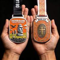 Médaille de sport personnalisée en métal, alliage de zinc moulé sous pression, finition antique, médaille creuse pour les finalistes de course, idéale pour le marathon 10K, directement de l'usine