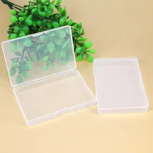 Manufacturer's High Flat Transparent PP Empty Storage Box Small Plastic Gift Box D713 Rectangle PVC Printed Household Packing