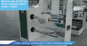 Máquina de Soplado de Film Totalmente Biodegradable para Fabricar Bolsas Tipo Camiseta con Impresión en Línea PE de 2 Colores Modelo 55 - Product Image 5