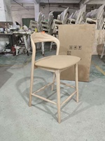 Chaise inclinable moderne en bois massif Purelyfeel pour salle à manger et salon, avec dossier solide et rembourrage confortable en éponge, Guangdong