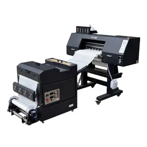 60cm T-shirt Printing heat press Machine I3200 PET Film hot stamping fabric printing DTF printers for digital garments