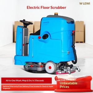 Máquina de limpieza de suelos para talleres industriales, fregadora de suelos industrial, máquina de limpieza de suelos, máquina de limpieza de un solo paso, supermercado - Product Image 1
