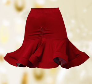 2025 falda de baile latino con borlas para niñas, venta al por mayor, traje de baile latino de manga larga para práctica de adultos - Product Image 6