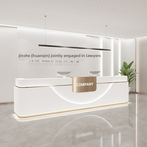 Mostrador de recepción de <span class=keywords><strong>spa</strong></span> moderno personalizado diseño rosa y blanco <span class=keywords><strong>para</strong></span> vestíbulo de hotel y oficina <span class=keywords><strong>para</strong></span> áreas de recepción de salón de belleza - Product Image 3