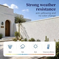 Revêtement époxy monocomposant imperméable effet marbre pour surfaces de sol en ciment intérieures et extérieures, avec sable coloré