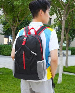 حقيبة ظهر مدرسية جديدة للطلاب بالجملة، حقيبة سفر خفيفة الوزن للجنسين قابلة للتخصيص، حقيبة رياضية للتسلق والأنشطة الخارجية - Product Image 3