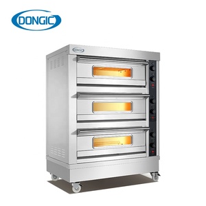 Stainless Steel Commercial Kitchen Cooking Bakery Equipment Baking 3 Deck Electric <strong>Bread</strong> Toasters Cake Pizza Industrial <strong>Oven</strong> - Product Image 4