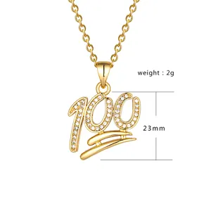 Elfic 18k Gold Plated Wholesale Pendant Fashion Personality Diy Charm Jewelry New Design Zircon Jewelry