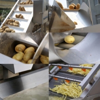 Hoge Kwaliteit Fabrieksprijs Kleinschalige Semi-Automatische Productielijn Bevroren Frietmachines