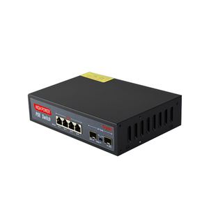 LingShi 1000Mbps 4 PoE Switch OEM/ODM Kamera CCTV produk baru jaringan Switch RJ45 VLAN 250meter pabrik grosir - Product Image 3