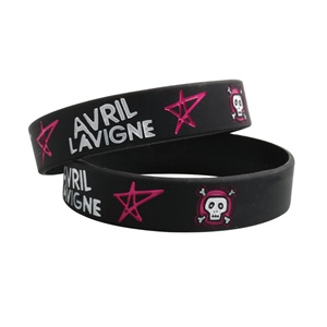 Bracelets en silicone tendance de haute qualité, style punk rock, pour cadeaux promotionnels - Product Image 5