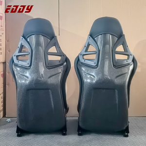 Sièges baquets de course légers EDDY noirs pour Porsche 911 718 Cayman <span class=keywords><strong>Boxter</strong></span> 997.1 997.2 982 981 avec structure en carbone - Product Image 3