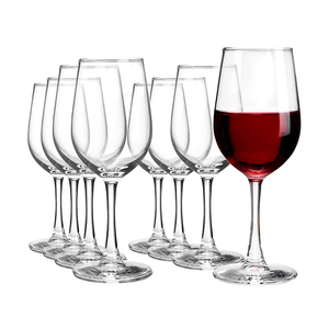 Copas de Boda Personalizadas con Logotipo, Copas Modernas de 11 oz, Copas de Vino Tinto Transparentes con Tallo Mediano para Restaurante y Hotel - Product Image 1
