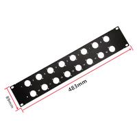 Connecteur Speakon Pièces métalliques Noir Sound Fitting Hardware avec FlightCase Accessoires Adam Hall 19 "Medium Steel Flat RackPanels