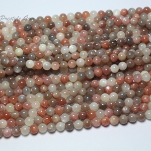 <span class=keywords><strong>Piedra</strong></span> lunar de <span class=keywords><strong>color</strong></span> mezclado natural, cuentas sueltas redondas lisas de 8mm, Gema para fabricación de joyas, venta al por mayor - Product Image 3